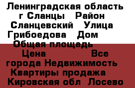 Ленинградская область г.Сланцы › Район ­ Сланцевский › Улица ­ Грибоедова › Дом ­ 17 › Общая площадь ­ 44 › Цена ­ 750 000 - Все города Недвижимость » Квартиры продажа   . Кировская обл.,Лосево д.